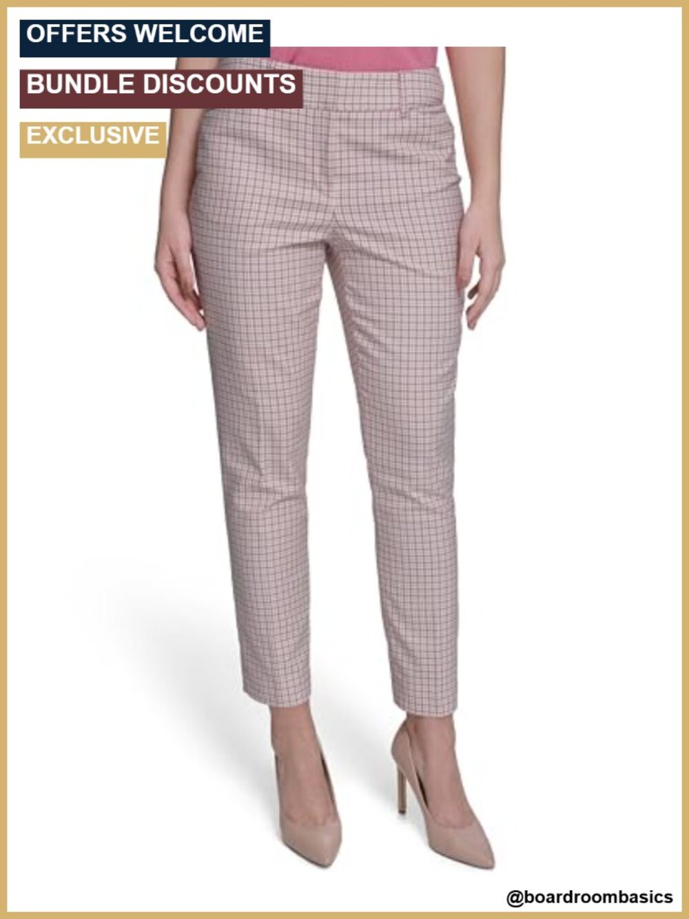 Tommy Hilfiger Sloane Ankle Trouser Suit Pant